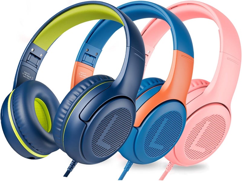awatrue Kids Headphones with Cord - Comfortable and Durable Toddler Headphones for School and Work, Ideal Gift for Kids, Sons, Daughters Sound and Safe Listening Experience - Image 1